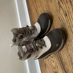 The North Face winter boots.